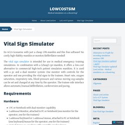 Vital Sign Simulator