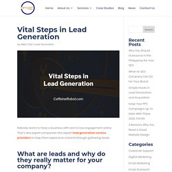 Vital Steps in Lead Generation