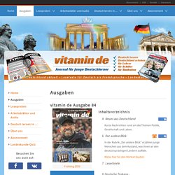 vitamin de Ausgabe 84 - Deutsch lernen mit vitamin de
