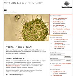 Vitamin B12 vegan