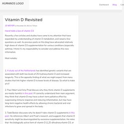 Vitamin D Revisited