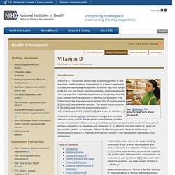 Dietary Supplement Fact Sheet: Vitamin D