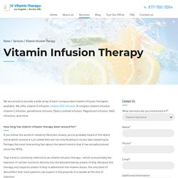 Vitamin Infusion Therapy Los Angeles
