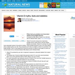 Vitamin D myths, facts and statistics