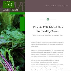 Vitamin K Rich Meal Plan for Healthy Bones – Unfetteredhealth