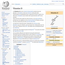 WIKIPEDIA - Vitamine D