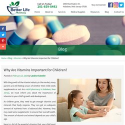 Why Are Vitamins Important for Children?