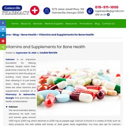 Vitamins and Supplements for Bone Health