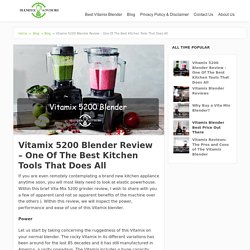 Vitamix 5200 Blender Review - One Of The Best Kitchen Tools That Does All -