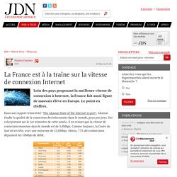 La France est à la traîne sur la vitesse de connexion Internet