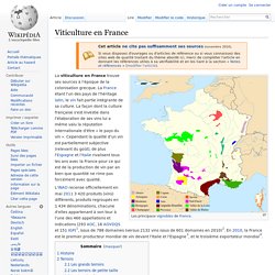 Viticulture en France