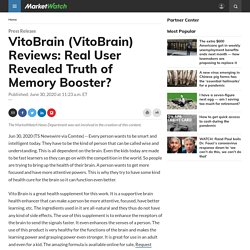 VitoBrain (VitoBrain) Reviews: Real User Revealed Truth of Memory Booster?