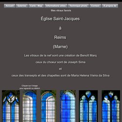 (Vitrail) Vitraux de l'église Saint-Jacques à Reims dans la Marne