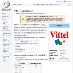 Vittel (eau minérale)