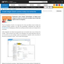 Vivaldi intègre Qwant comme moteur de recherche