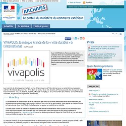 VIVAPOLIS, la marque France de la « ville durable » à l’international