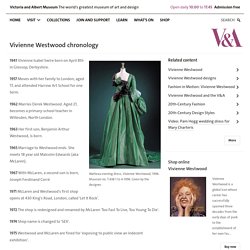 Vivienne Westwood chronology