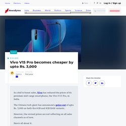 Vivo V15 Pro becomes cheaper by upto Rs. 3,000