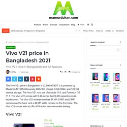 Vivo V21 price in Bangladesh 2021