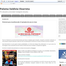 Hurukuta: 21 ejemplos de usos de Pinterest en educación