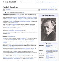 Vladimir Jabotinsky fondateur