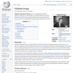 Vladimir Propp