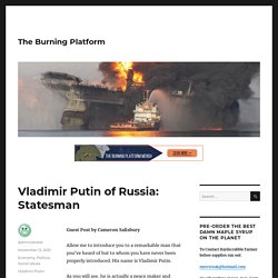 Vladimir Putin of Russia: Statesman