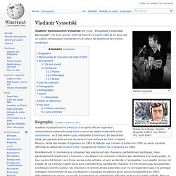 Vladimir Vyssotski