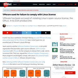 ​VMware sued for failure to comply with Linux license