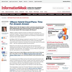 VMware Hybrid Cloud Plans: Time For Amazon Answer - Cloud Computing - - Aurora