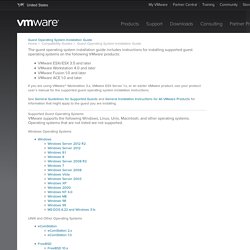 VMware Guest Operating System Installation Guide