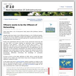 VMware wants to be the VMware of Networking « IT 2.0
