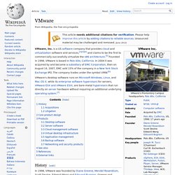 List of VMware software
