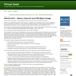 VMworld 2014 VMware vCloud Air and ViPR Object Storage