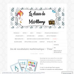 Jeu de vocabulaire mathématique – Time’s up maths