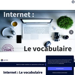 Internet : Le vocabulaire by vcoeurjoly on Genially