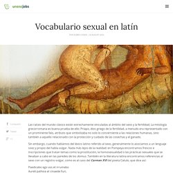 Vocabulario sexual en latín