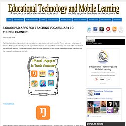 6 Good iPad Apps for Teaching Vocabulary to Young Learners