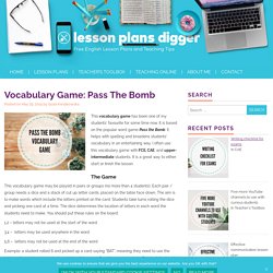 Vocabulary Game: Pass The Bomb