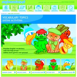 Vocabulary Games and Quizzes for ESL kids