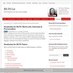 Vocabulary for IELTS: Word Lists, Exercises & Pronunciation