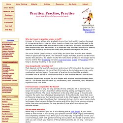 Practise, Practise, Practise - www.vocalist.org.uk