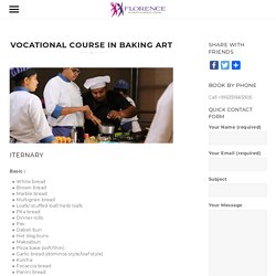 Vocational course in Baking art - Cake Cooking Classes