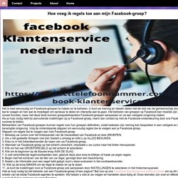 Hoe voeg ik regels toe aan mijn Facebook-groep?