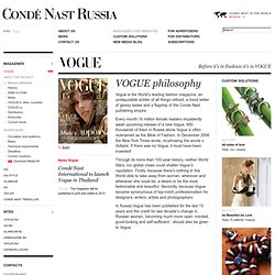 Vogue - VOGUE philosophy