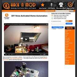 DIY Voice Activated Home Automation
