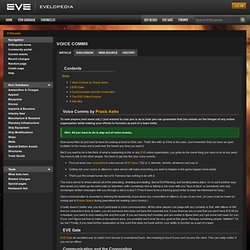 Voice Comms - EVElopedia - The EVE Online Wiki