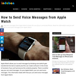 How to Send Voice Messages from Apple Watch