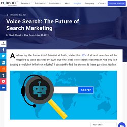 Voice Search: The Future of Search Marketing