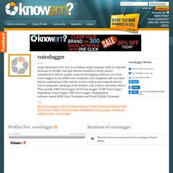 voicelogger Device is voicelogger on KnowEm